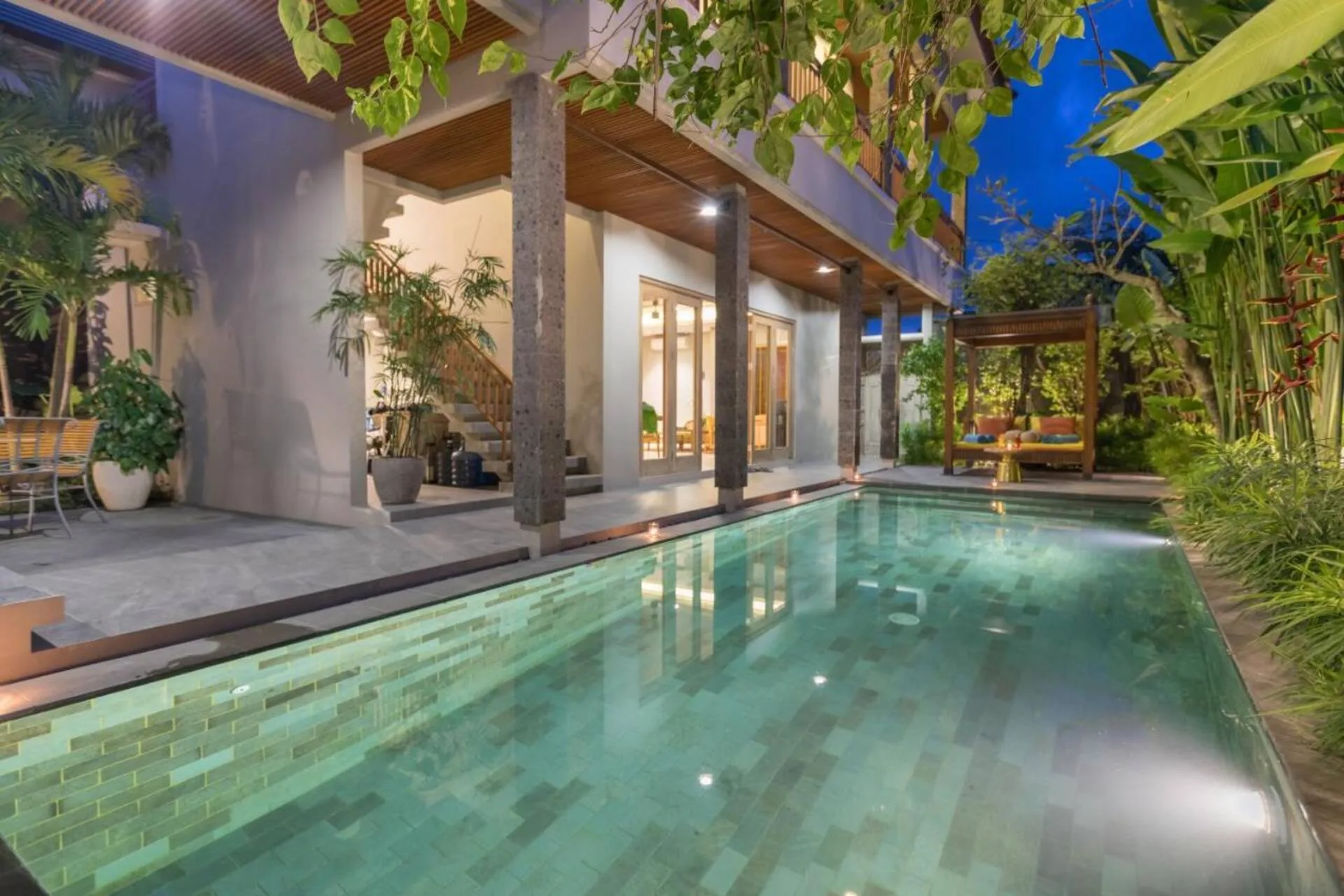 Modern Lush Wooden-style 3 Bedroom Villa in Canggu 2
