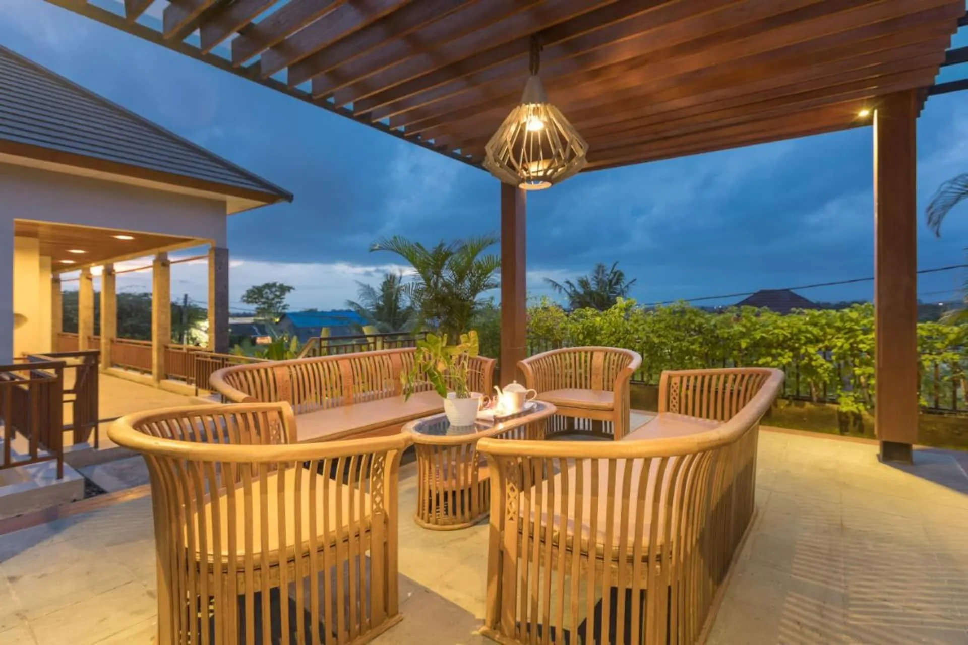 Modern Lush Wooden 2 Bedroom Private Villa in Canggu 2